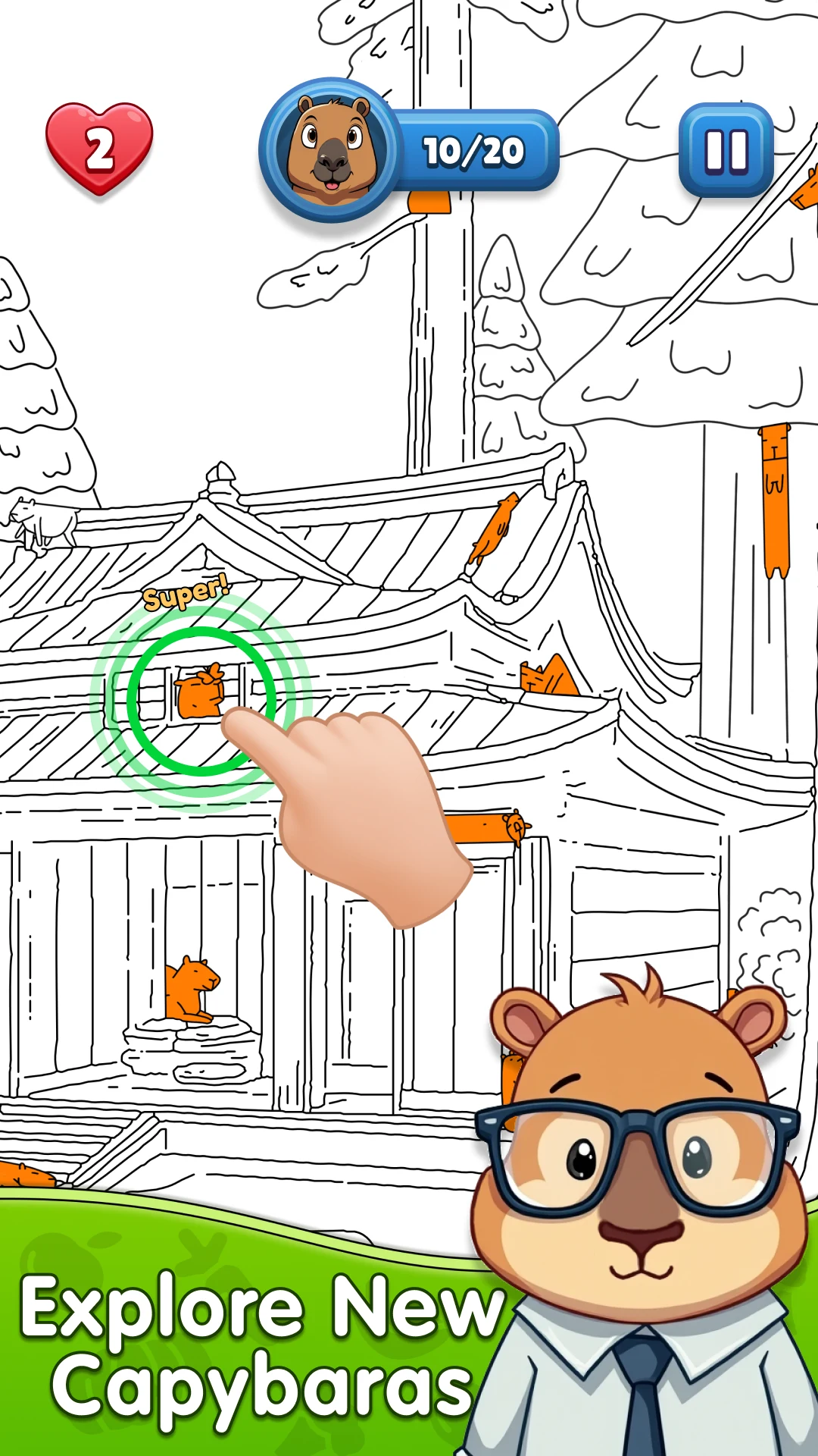 Spot the Capybara: Find it! screenshot