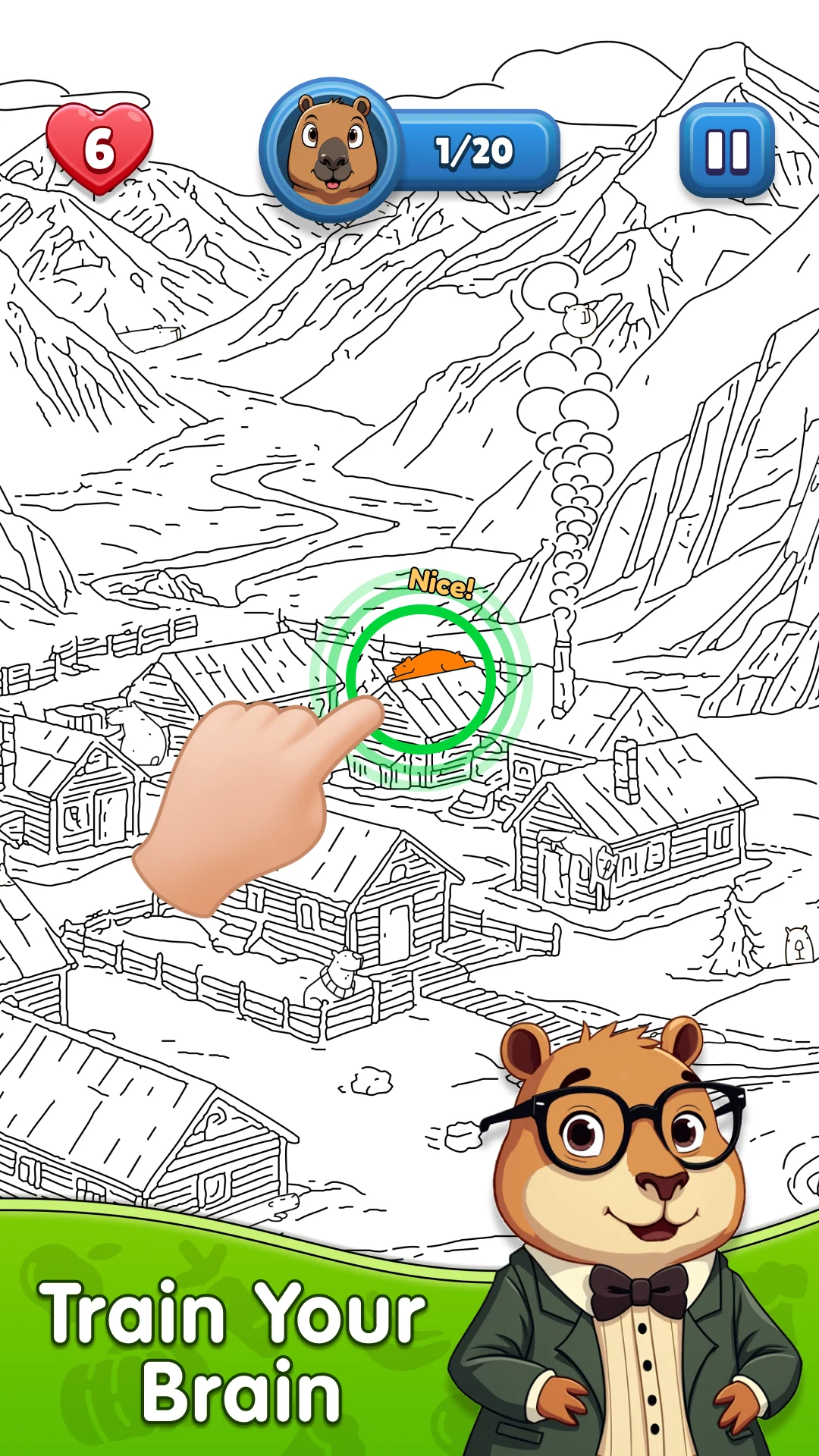 Spot the Capybara: Find it! screenshot