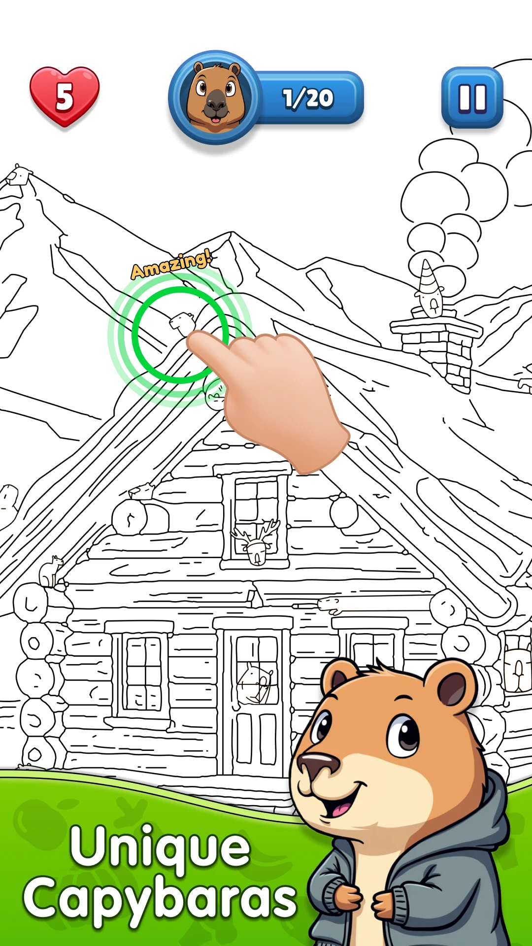 Spot the Capybara: Find it! screenshot