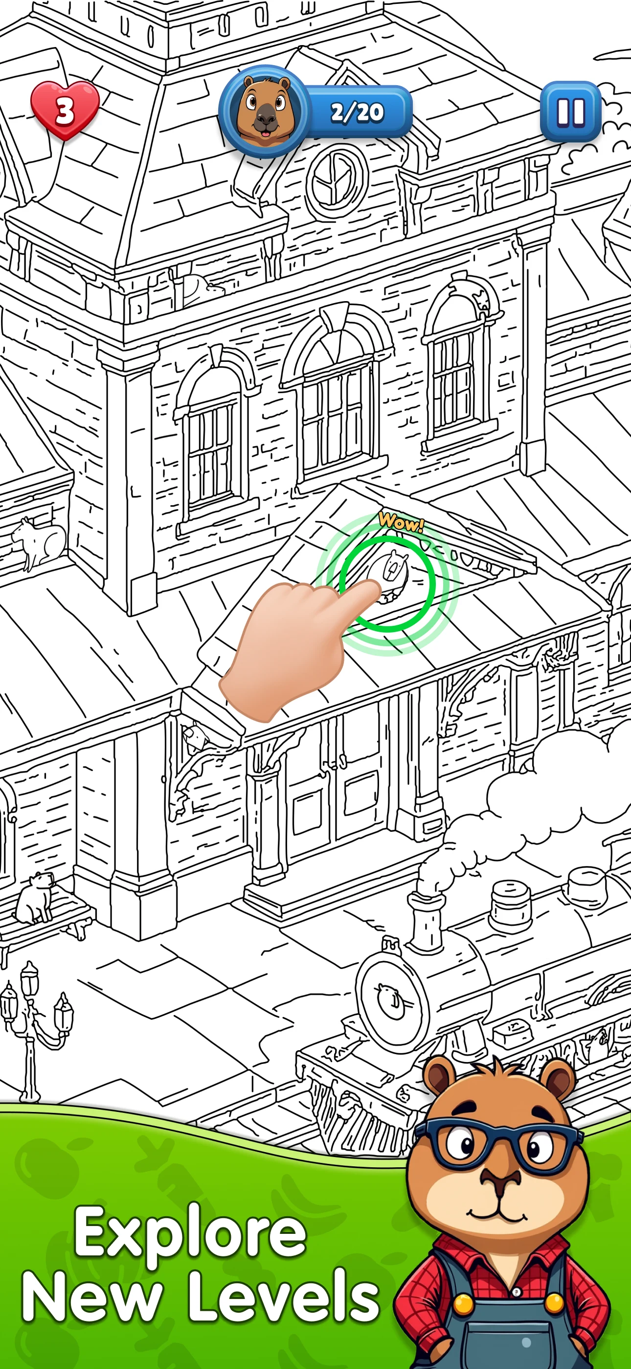 Spot the Capybara: Find it! screenshot